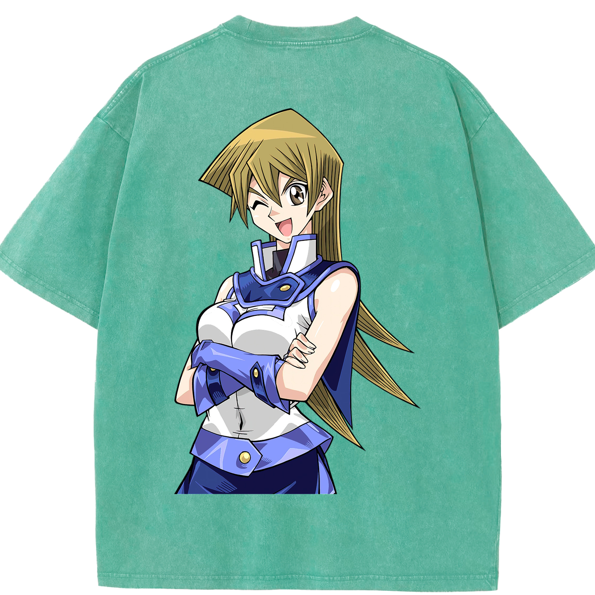 （画像用） 遊☆戯☆王 Yu-Gi-Oh! 綿100% ヴィンテージ風 半袖Tシャツ（背面プリント）